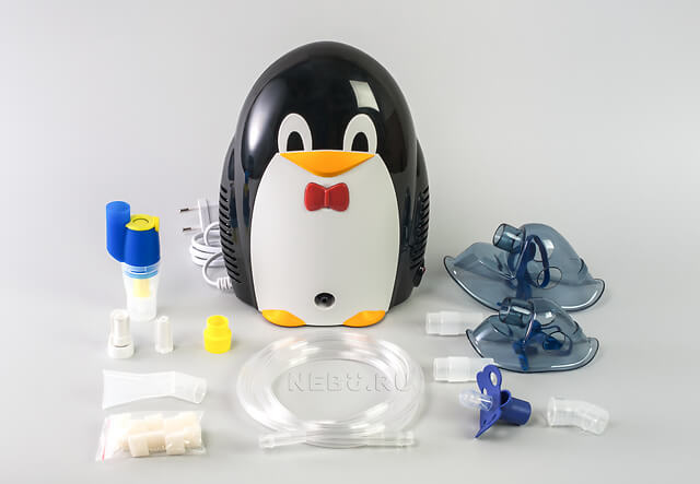 Комплектация компрессорного небулайзера Med 2000 Пингвин