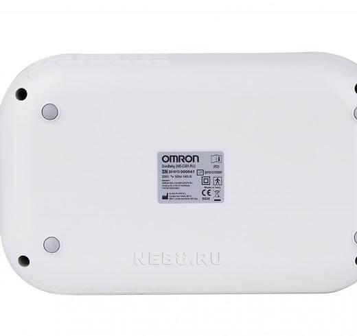 Ингалятор компрессорный Omron DuoBaby (NE-C301-RU), вид снизу
