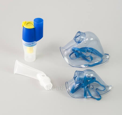 Емкость для распыления лекарств, загубник и маски для компрессорного небулайзера Med 2000 Andi Ventis